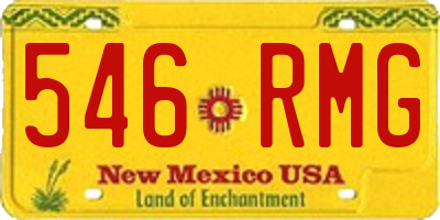 NM license plate 546RMG