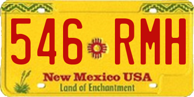 NM license plate 546RMH
