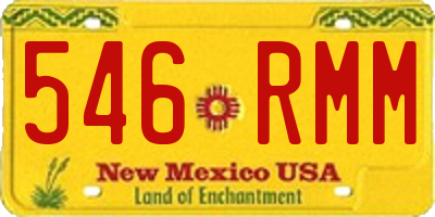 NM license plate 546RMM