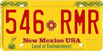 NM license plate 546RMR