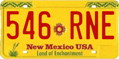 NM license plate 546RNE