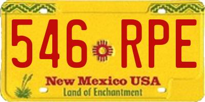NM license plate 546RPE