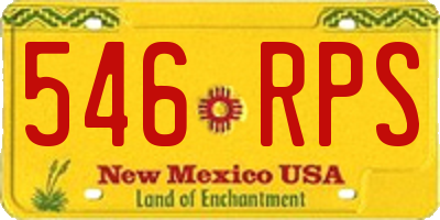 NM license plate 546RPS
