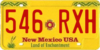 NM license plate 546RXH