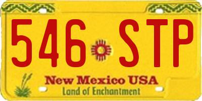 NM license plate 546STP