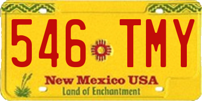 NM license plate 546TMY