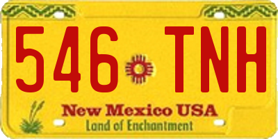 NM license plate 546TNH