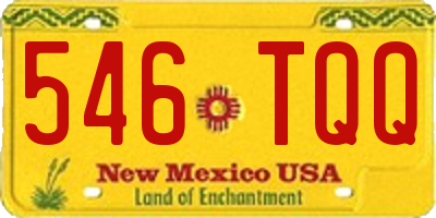 NM license plate 546TQQ