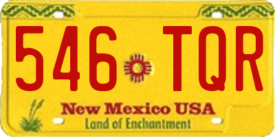 NM license plate 546TQR