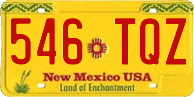 NM license plate 546TQZ