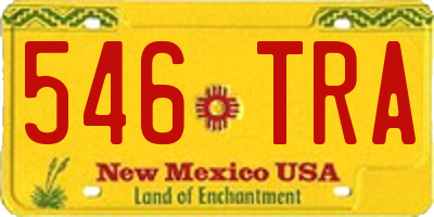 NM license plate 546TRA