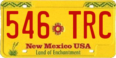 NM license plate 546TRC