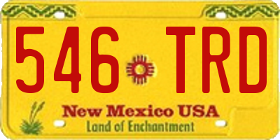 NM license plate 546TRD