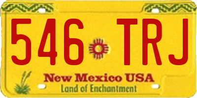 NM license plate 546TRJ