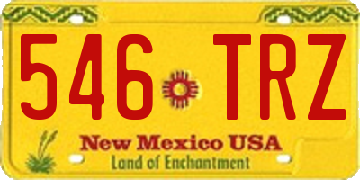 NM license plate 546TRZ