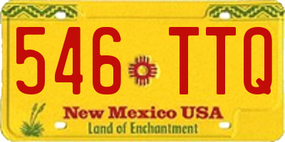 NM license plate 546TTQ