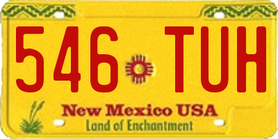 NM license plate 546TUH