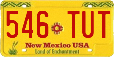NM license plate 546TUT
