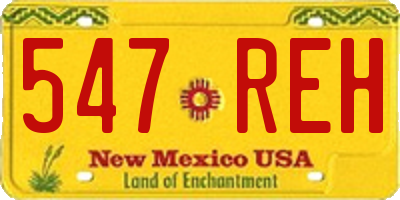 NM license plate 547REH