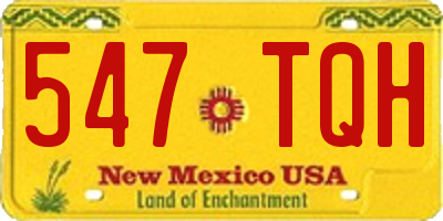NM license plate 547TQH
