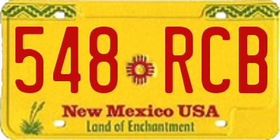 NM license plate 548RCB
