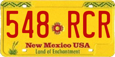 NM license plate 548RCR