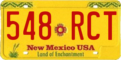 NM license plate 548RCT