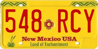 NM license plate 548RCY