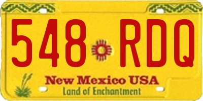 NM license plate 548RDQ