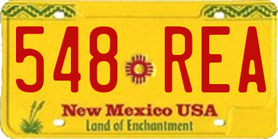 NM license plate 548REA