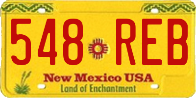 NM license plate 548REB