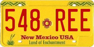 NM license plate 548REE