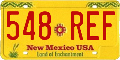 NM license plate 548REF