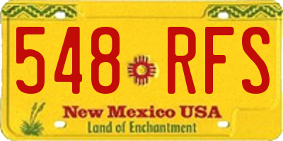 NM license plate 548RFS