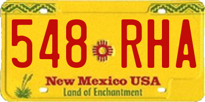 NM license plate 548RHA