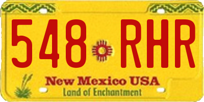NM license plate 548RHR