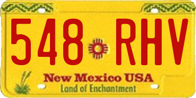 NM license plate 548RHV