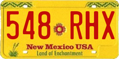 NM license plate 548RHX