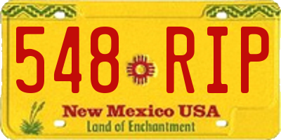 NM license plate 548RIP