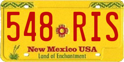 NM license plate 548RIS