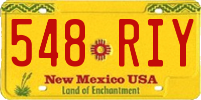 NM license plate 548RIY