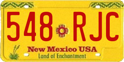 NM license plate 548RJC