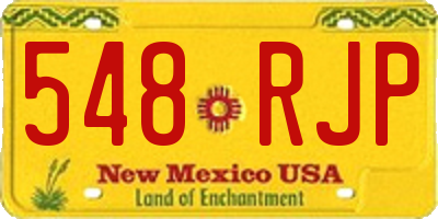 NM license plate 548RJP