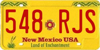 NM license plate 548RJS