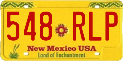 NM license plate 548RLP