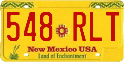 NM license plate 548RLT