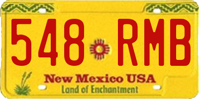 NM license plate 548RMB