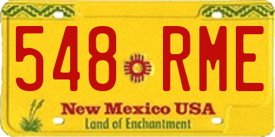 NM license plate 548RME