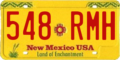 NM license plate 548RMH