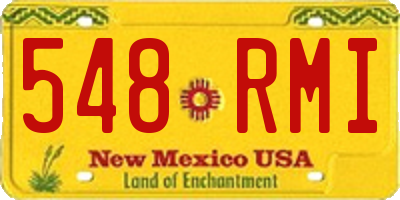 NM license plate 548RMI
